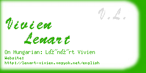 vivien lenart business card